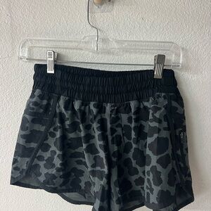 Lululemon Women's Black leopard Shorts